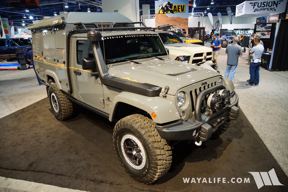 Shows and Events / 2017 SEMA Show / 2017 SEMA AEV Outpost II Jeep JK  Wrangler Camper | WAYALIFE Photos