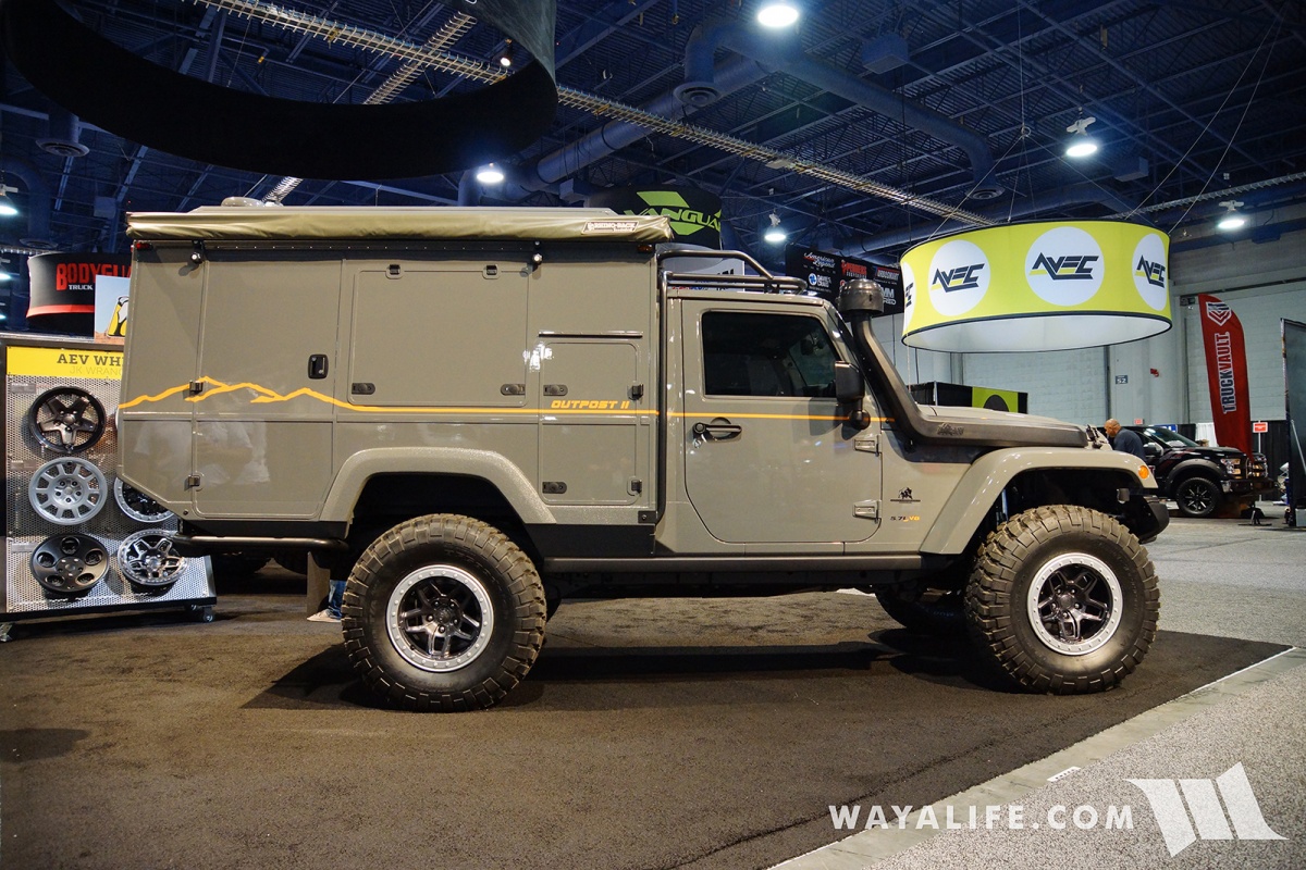 2017 SEMA AEV Outpost II Jeep JK Wrangler Camper | WAYALIFE Jeep Forum