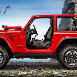 Red JL Wrangler Rubicon - Windshield Configurations