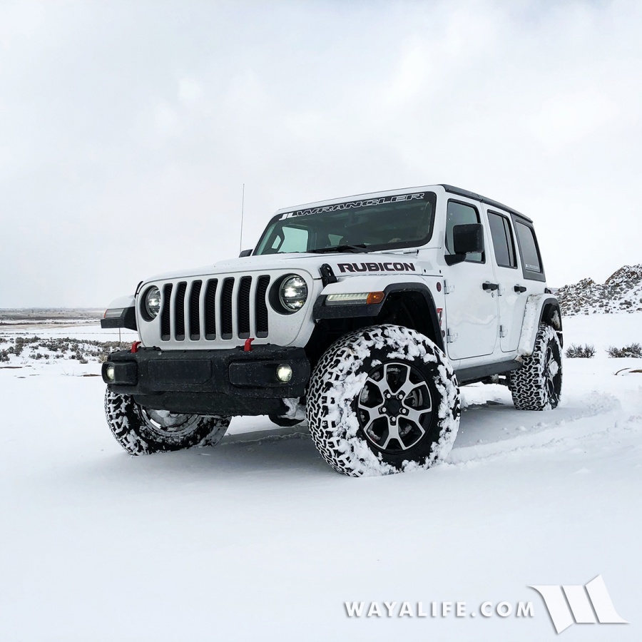 JL Wrangler Rubicon Unlimited in the Snow