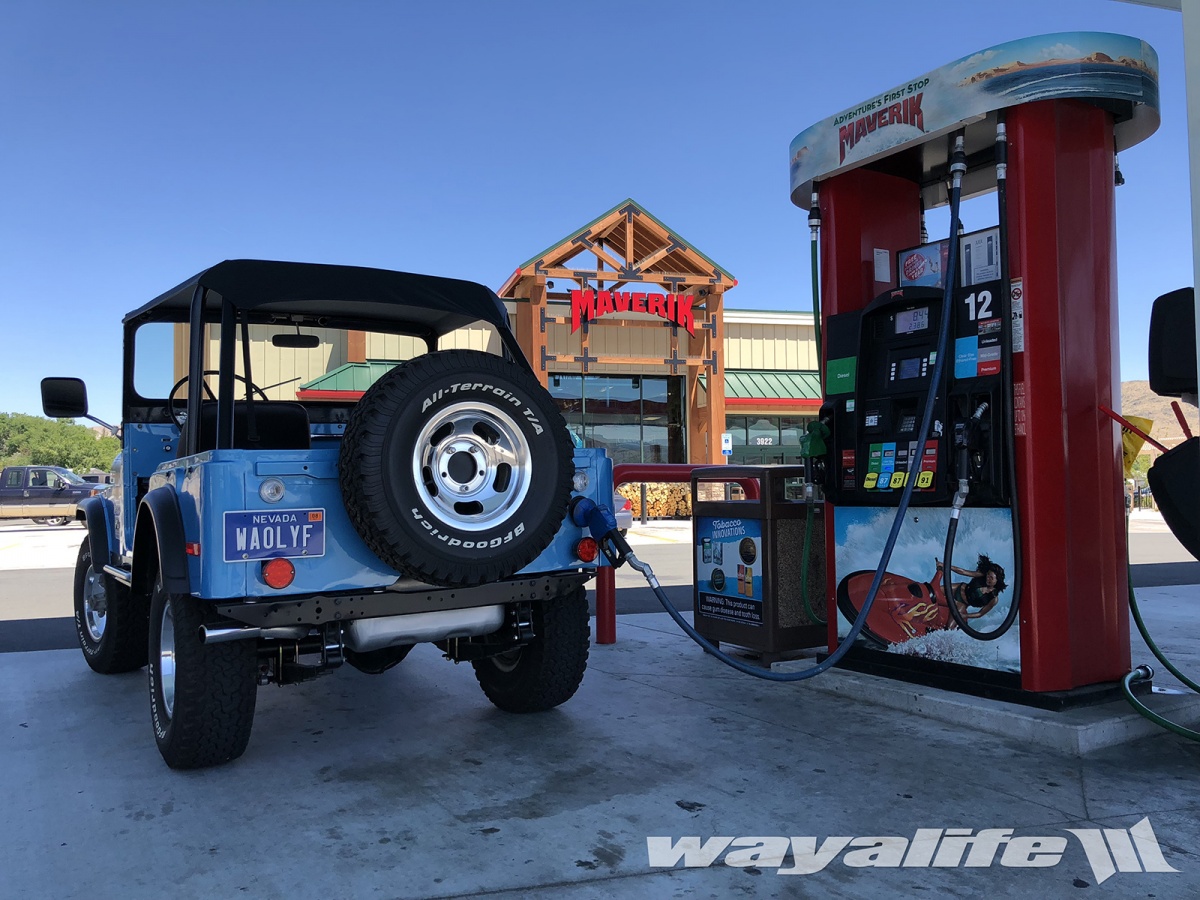 CJ-5 getting Clear Gas at Maverik