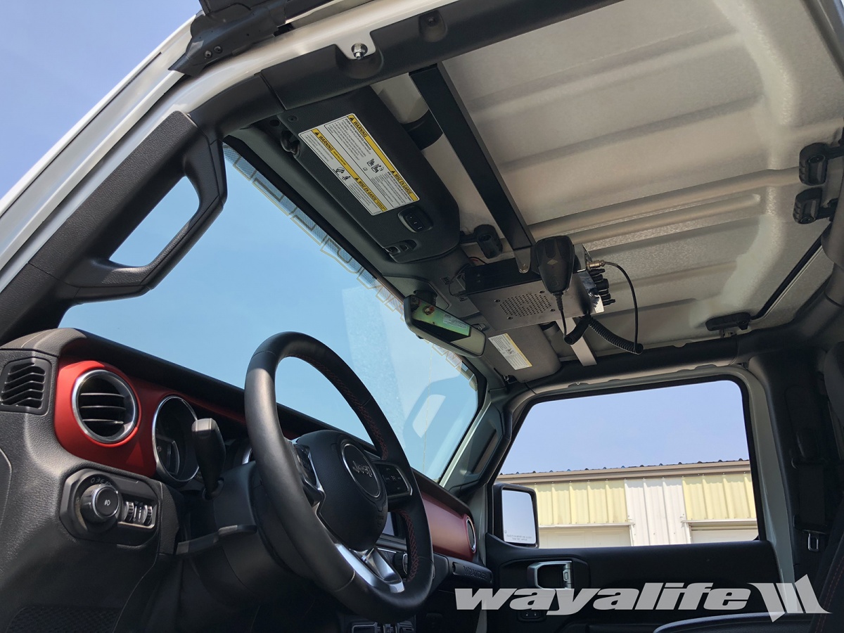 CB BAR - Jeep JL Wrangler NO DRILL / NO CUT Overhead CB Radio Mount  WRITE-UP | WAYALIFE Jeep Forum