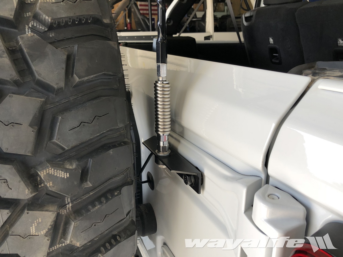 JL WRANGLER Homemade Tailgate CB Radio Antenna Mount & Wiring WRITE-UP –  WAYALIFE Blog