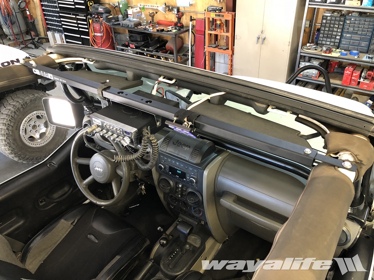 JK WRANGLER CB BAR Overhead Full Size CB Radio Mount | WAYALIFE Jeep Forum