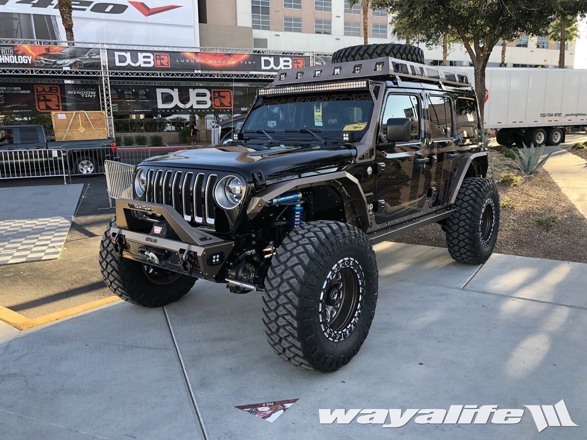 2018 SEMA American Force Wheels Black / Bronze JL Wrangler Unlimited Sahara...