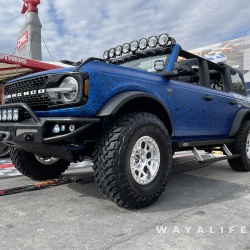 2021 SEMA Mothers Blue Ford Bronco