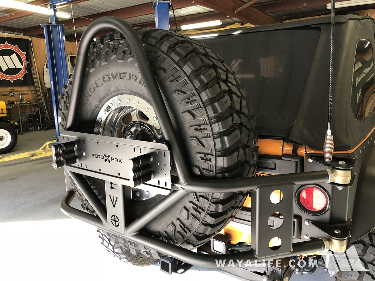 EVO Tire Carrier Rotopax Mount