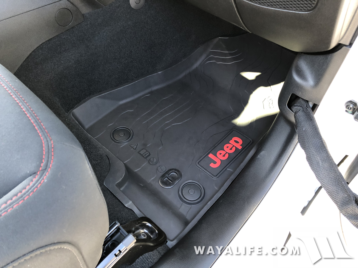 JL Wrangler Unlimited 4-Door MOPAR All Weather Floor Mats Installation  Write-Up – WAYALIFE Blog